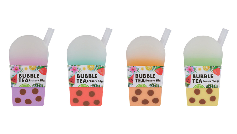 Bubble Tea Tasarımlı 3D Figür Silgi - Sevimli Kırtasiye Aksesuarı 1 Adet