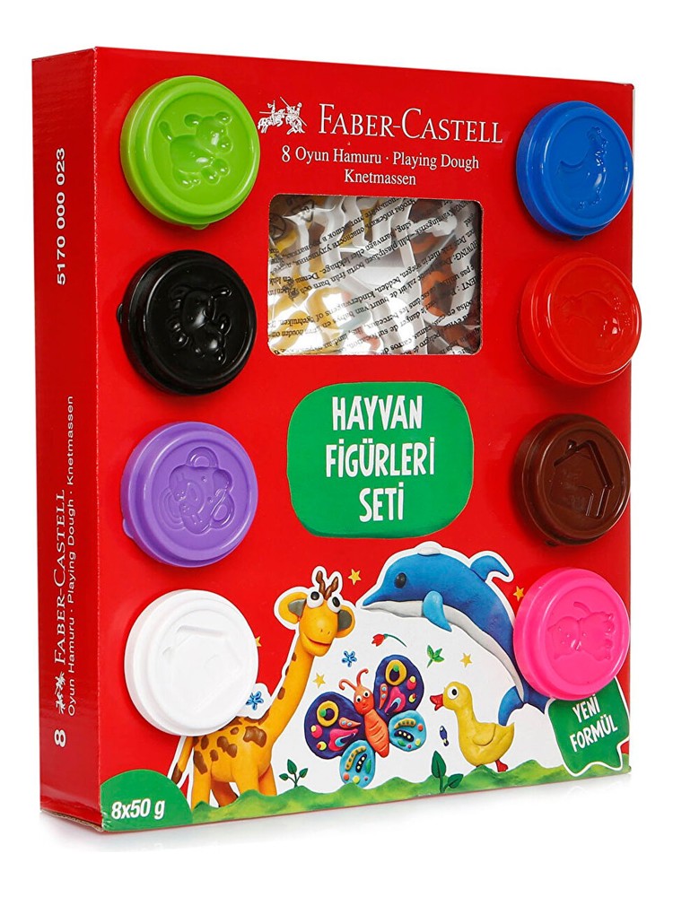 Faber-Castell Oyun Hamuru Şekiller Seti 50G x 8