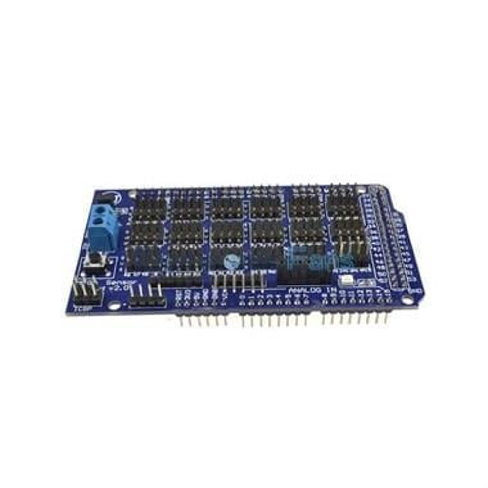 Arduino Mega 2560 Sensör Shield v2.0 - Robotik Genişletme ve Servo Sürücü Kartı