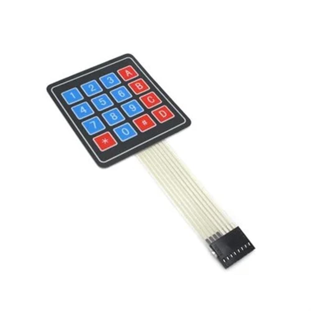 4x4 Matris Membran Keypad Modülü - Arduino ve Robotik Projeler İçin Yapışkanlı Tuş Takımı