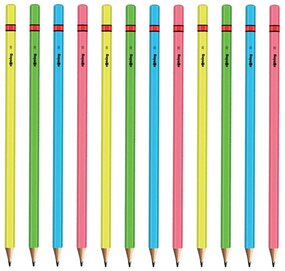 Rotring Neon Gövde Silgisiz Kurşun Kalem HB Uç Kırılmaya Dayanıklı Ergonomik Yazı Kalemi 1 adet