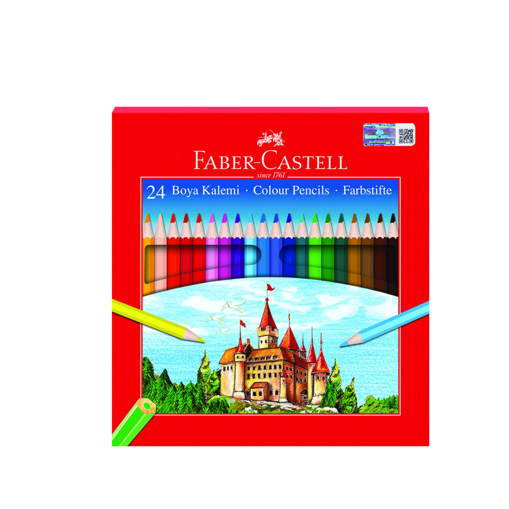 Faber-Castell 24 Renk Kuru Boya Kalemi
