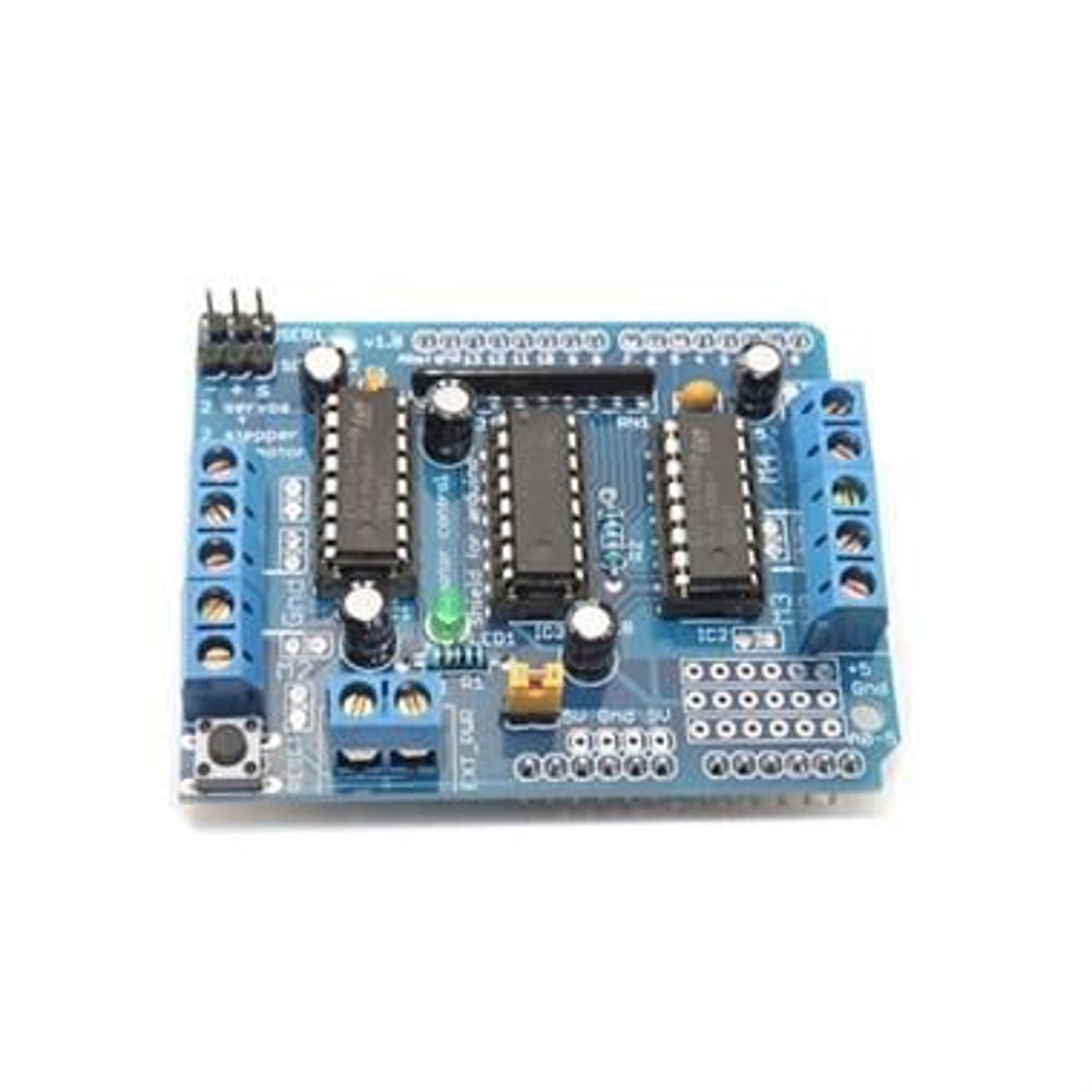 Arduino L293D Motor Shield - 4 Kanallı DC ve Step Motor Sürücü Kartı