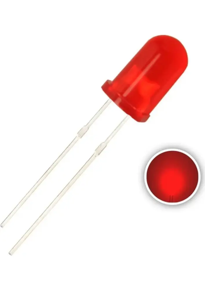 5mm Kirmizi Diyot LED 5 Adet