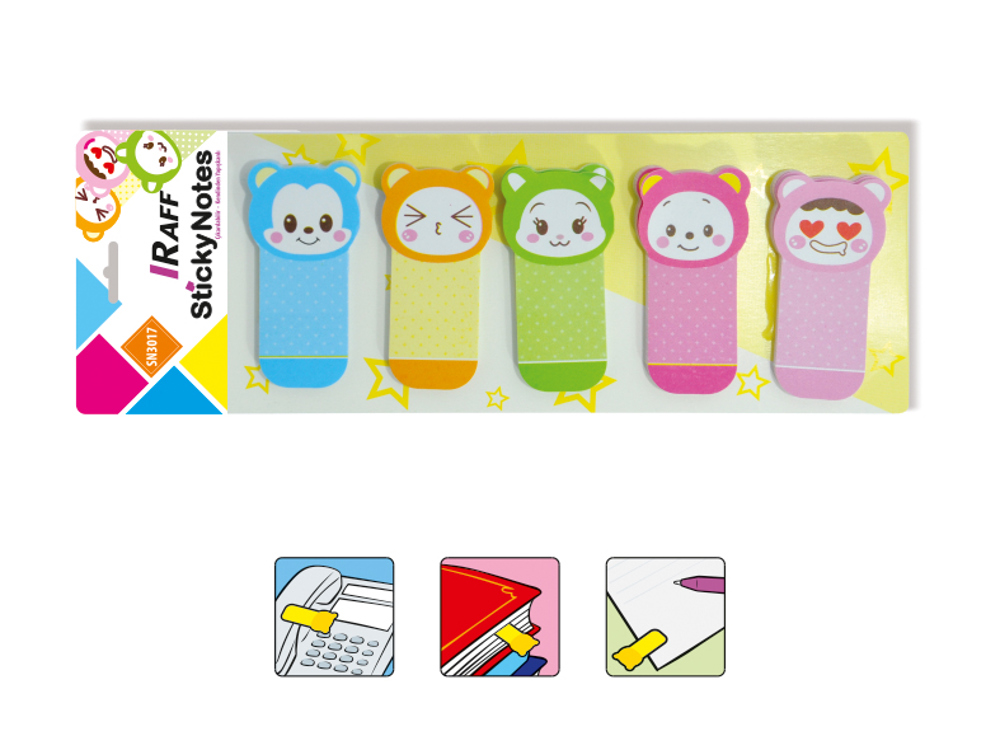  RAFF YAPIŞKANLI NOT KAĞIDI 5X25X45MM BEBEK SN3017