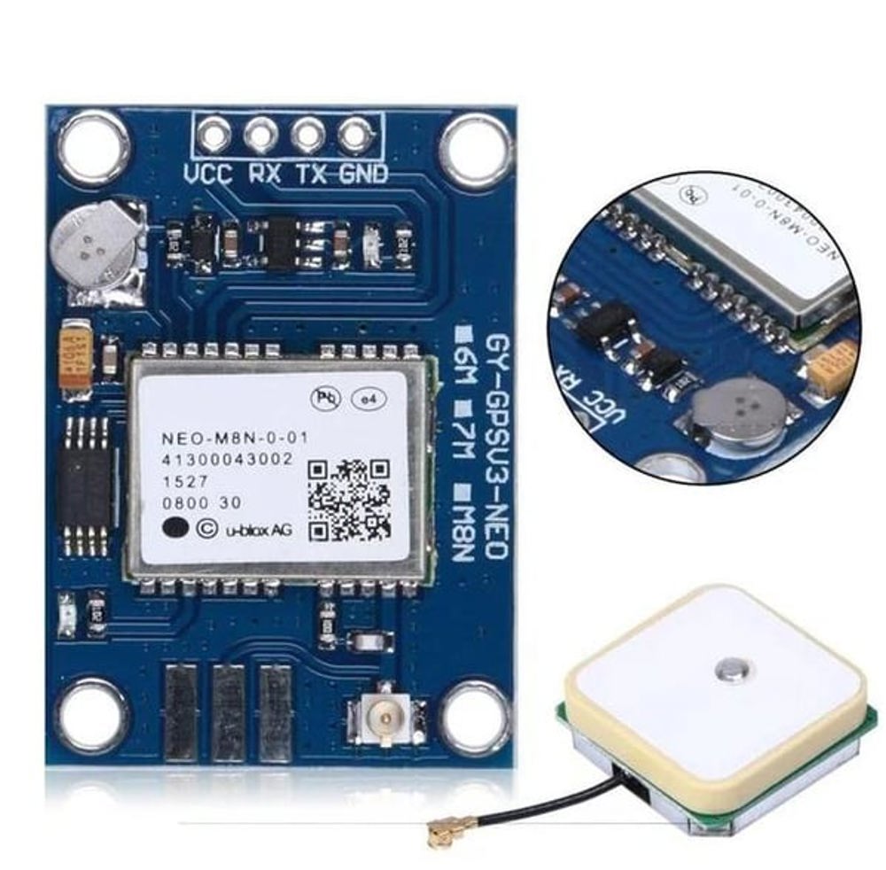 Ublox GY-GPSV3 NEO-8M M8N GPS Modülü - Yüksek Hassasiyetli Konumlandırma Kartı (Antenli)