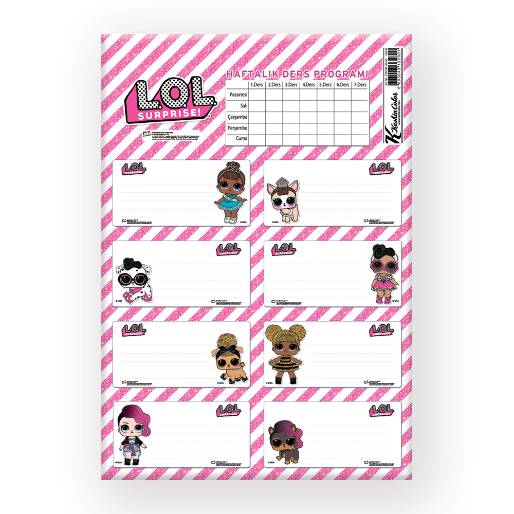 L.O.L OMG Ders Prog. Etiket