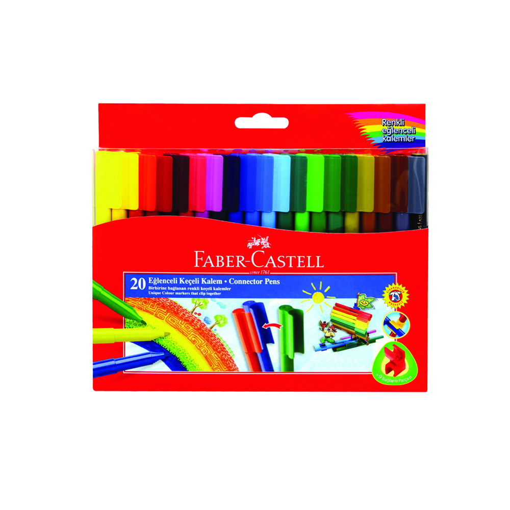 Faber-Castell Eğlenceli 20'li Keçeli Kalem Seti