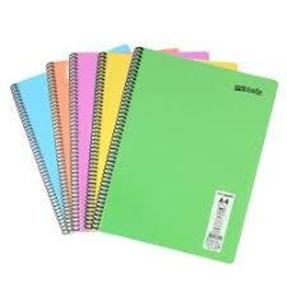 Mynote Flex Pastel/Neo Spiralli PP Kapak Defter 72 Yaprak Cizgili- 1 Adet Okul ve Ofis Defteri