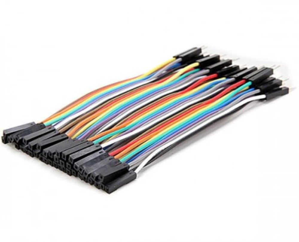 40 Pin Jumper Kablo Dişi Erkek (10cm) - Arduino Uyumlu Şerit Kablo Seti