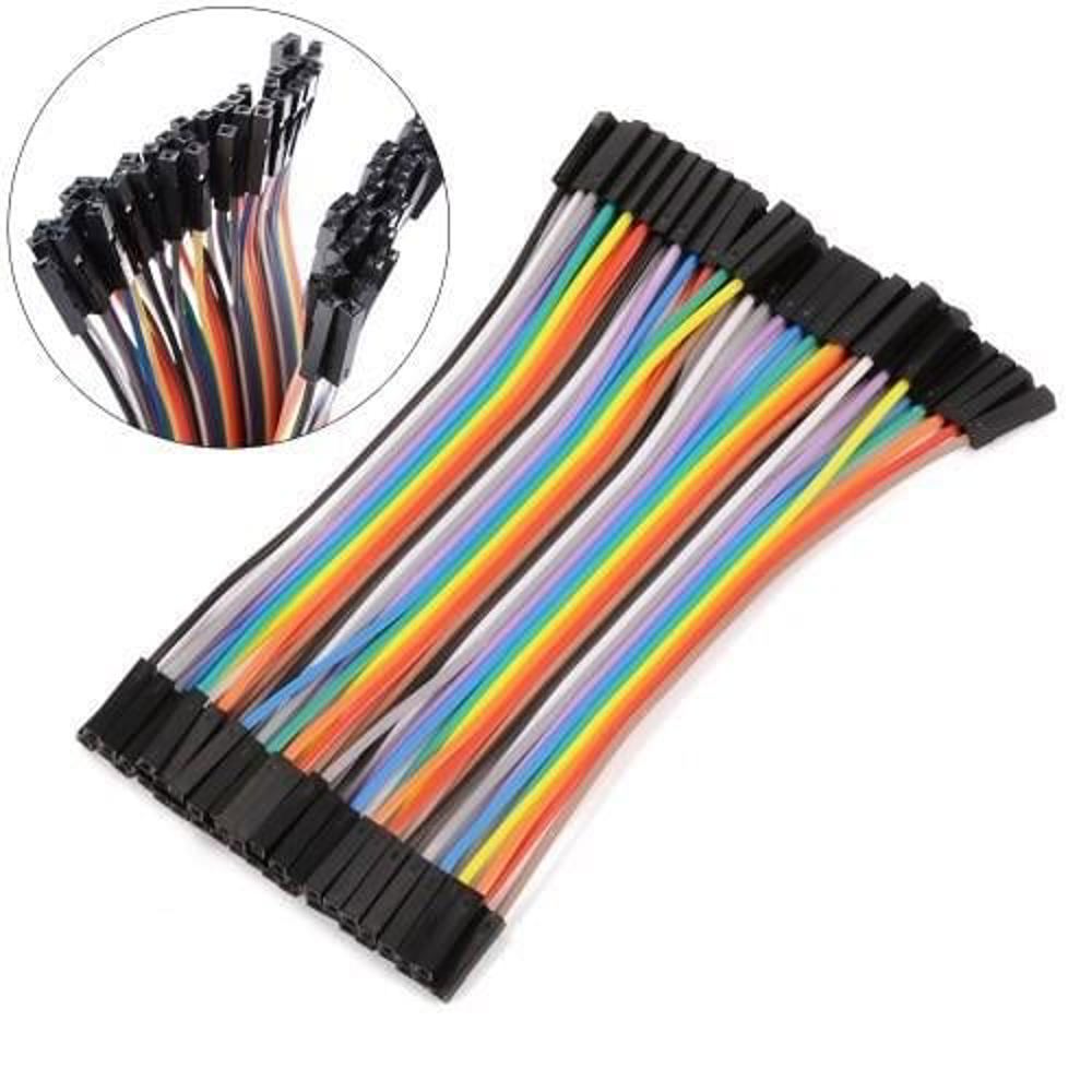 40 Pin Jumper Kablo Dişi Dişi (10cm) - Arduino ve Robotik Şerit Kablo Seti