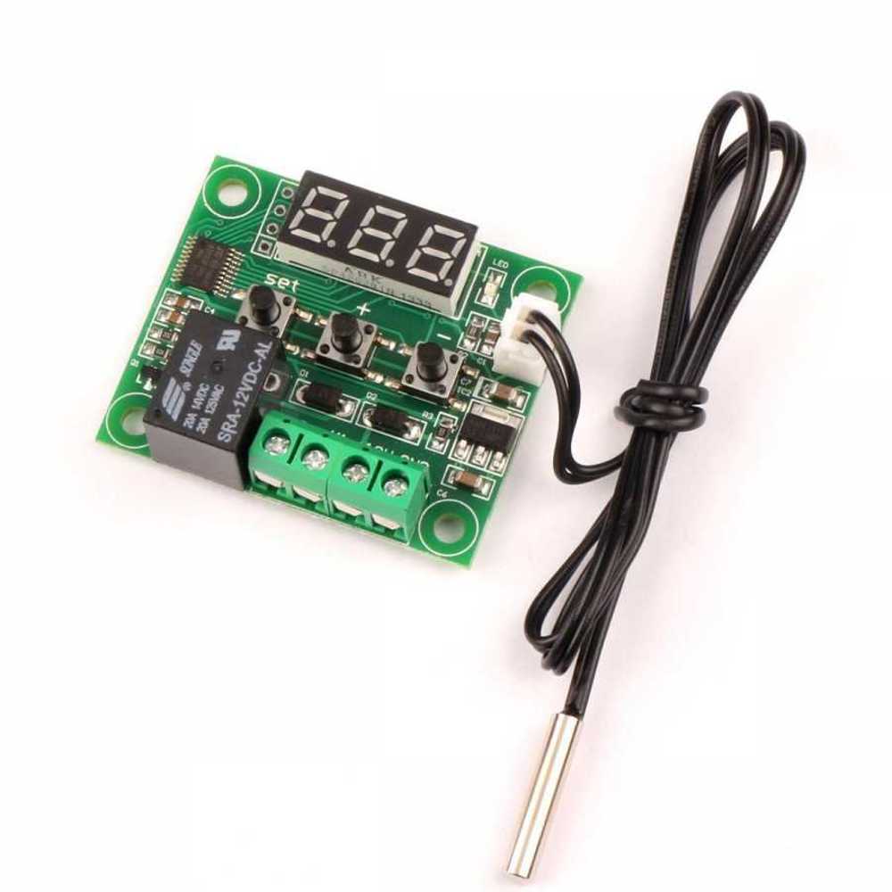 W1209 Röle Çıkışlı Dijital Termostat Sıcaklık Kontrol Kartı (Göstergeli)