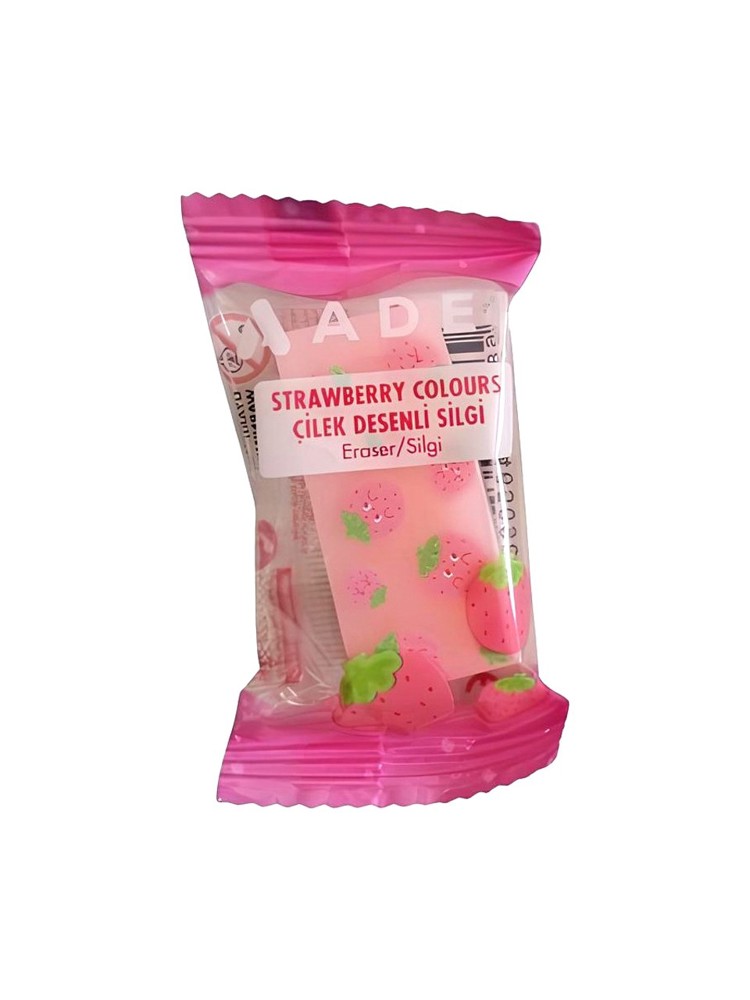 Adel Strawberry Colours Çilek Serisi Silgi - Sevimli Tasarım - İz Bırakmaz