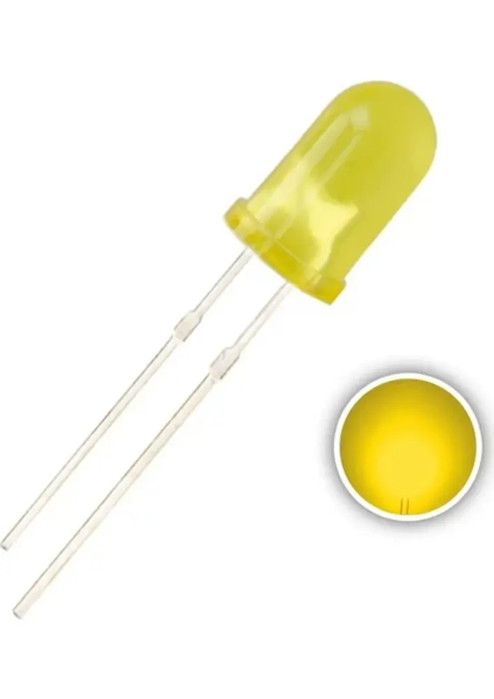 5mm Sarı Diyot LED 5 Adet