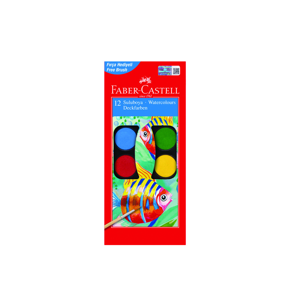 Faber-Castell 12 Renk Küçük Boy Suluboya