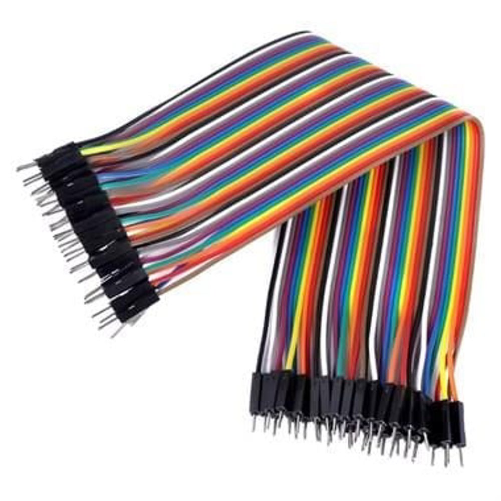 40 Pin Jumper Kablo Erkek Erkek (20cm) - Arduino ve Breadboard Uyumlu Şerit Kablo