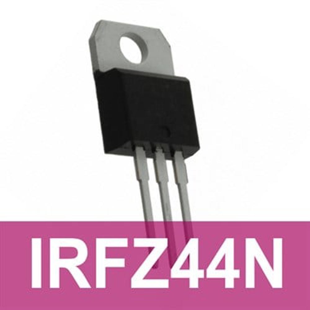 IRFZ44N TO-220 N-Channel Power MOSFET - Arduino Uyumlu Yüksek Akım Sürücü