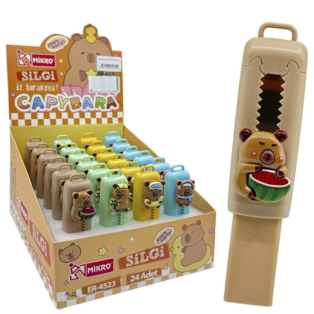 MİKRO ER-4523 TWO CAPYBARA SÜRGÜLÜ SİLGİ 1 Adet