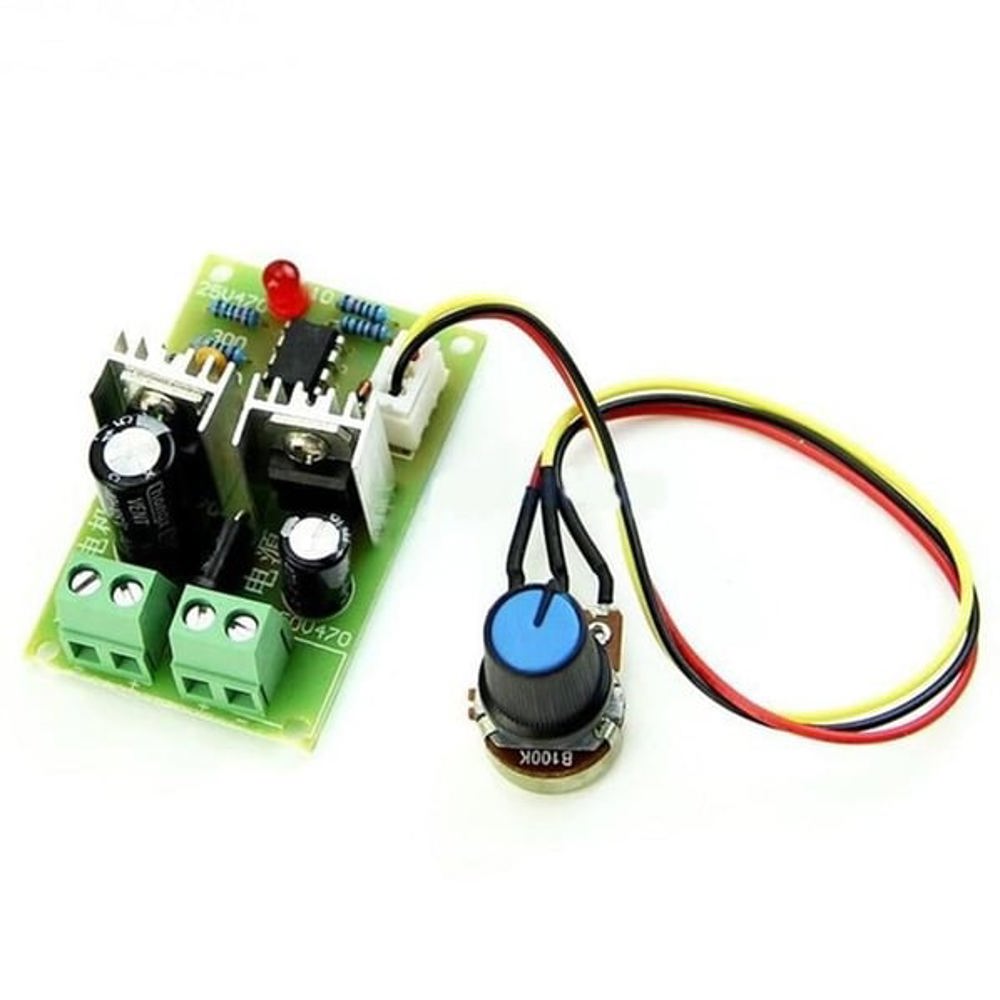 12V-36V 3A PWM DC Motor Sürücü Kartı - Potansiyometreli Hız Kontrol Modülü Dimmer