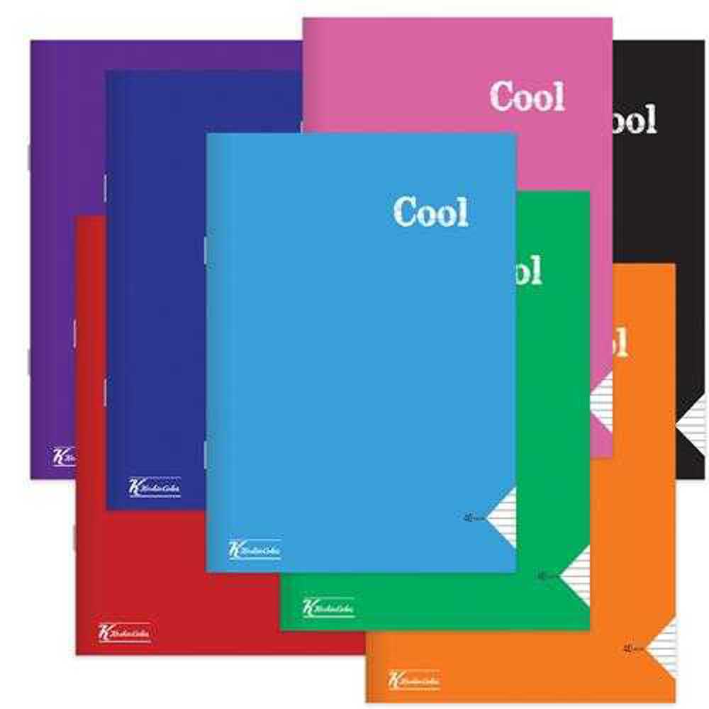 Keskin A4 72 Yp.Düz PP Kapak Spiralli Defter-Cool