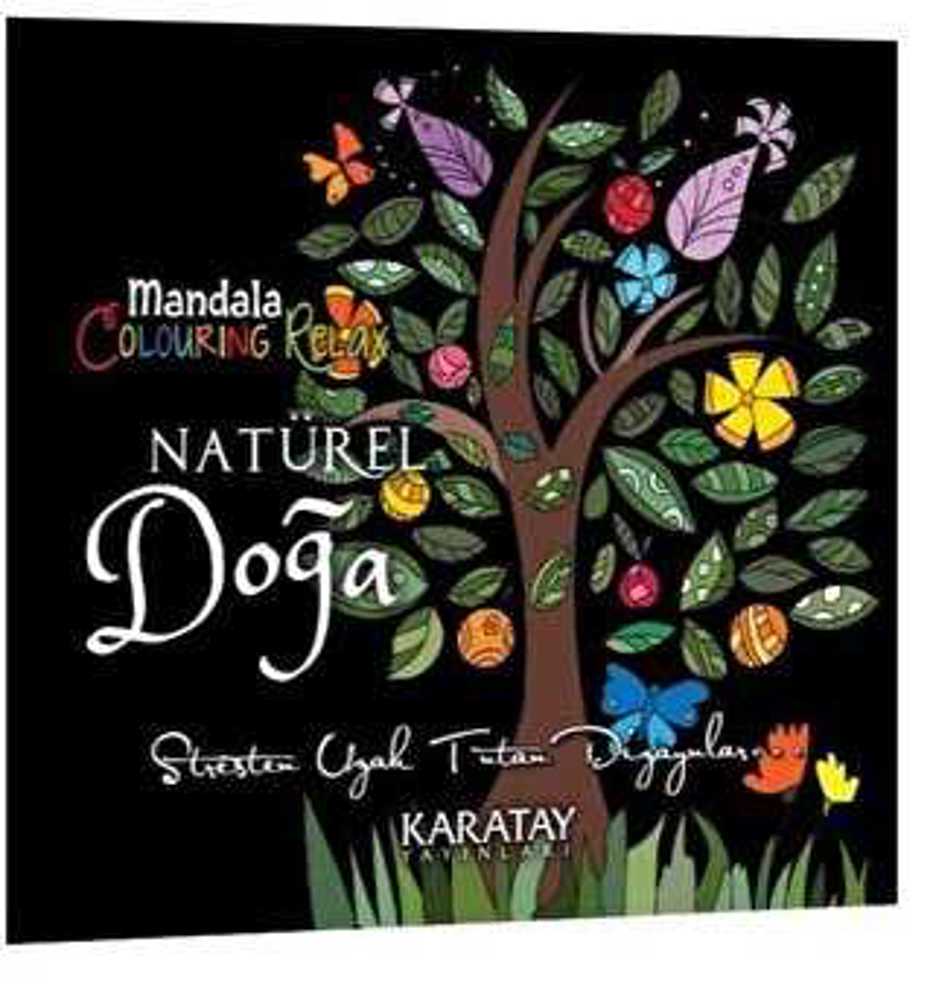 Mandala Natürel Doğa Siyah Seri) Karatay Yayınları